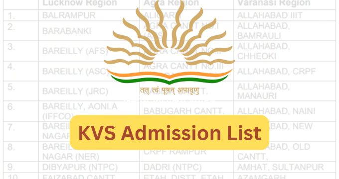 KVS Admission List
